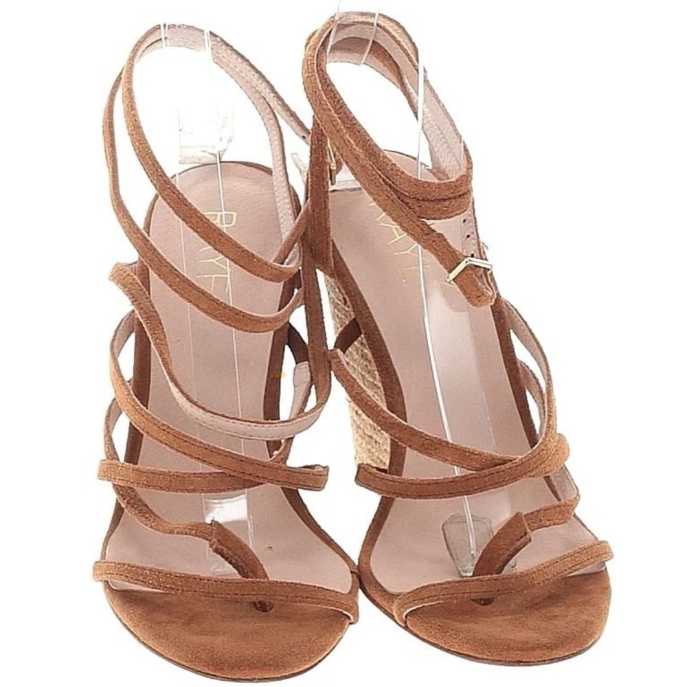 RAYE-“EUC” Women's Strappy Brown Wedges-Size 5.5